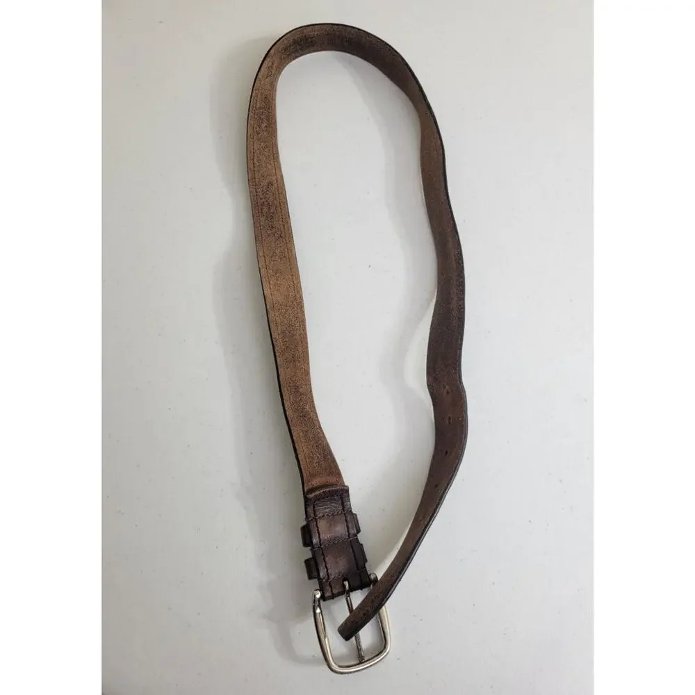 Dockers Brown Leather Classic Everyday Casual Work Dress Belt‎ Men's Size 42